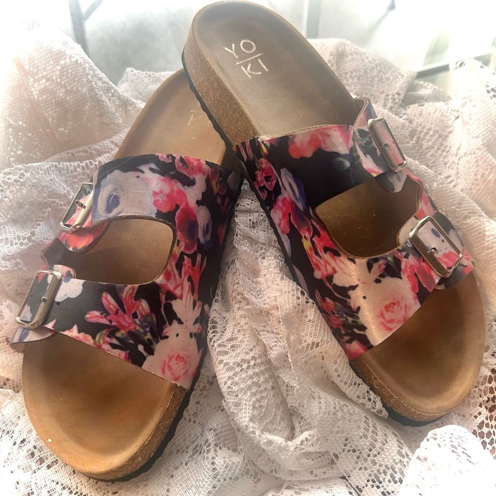 “Yoki Gian” Women's Double Buckle Sandals (10)